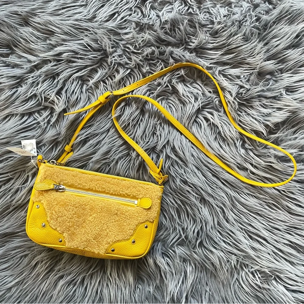COACH ryder shearling crossbody bag